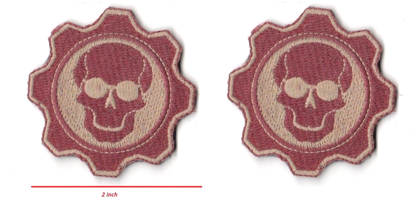 INHERENT RESOLVE US GREEN BERETS SP OPS ADVISORS burdock 2" 2-TAB: Gear of Skull