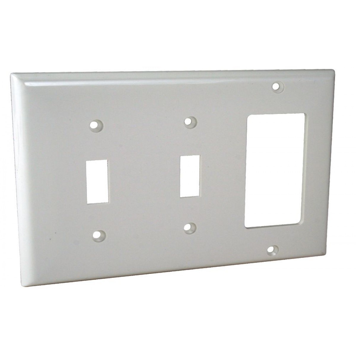 Orbit OP226-W 3-Gang Wall Plate 2 Switch and 1 GFI White