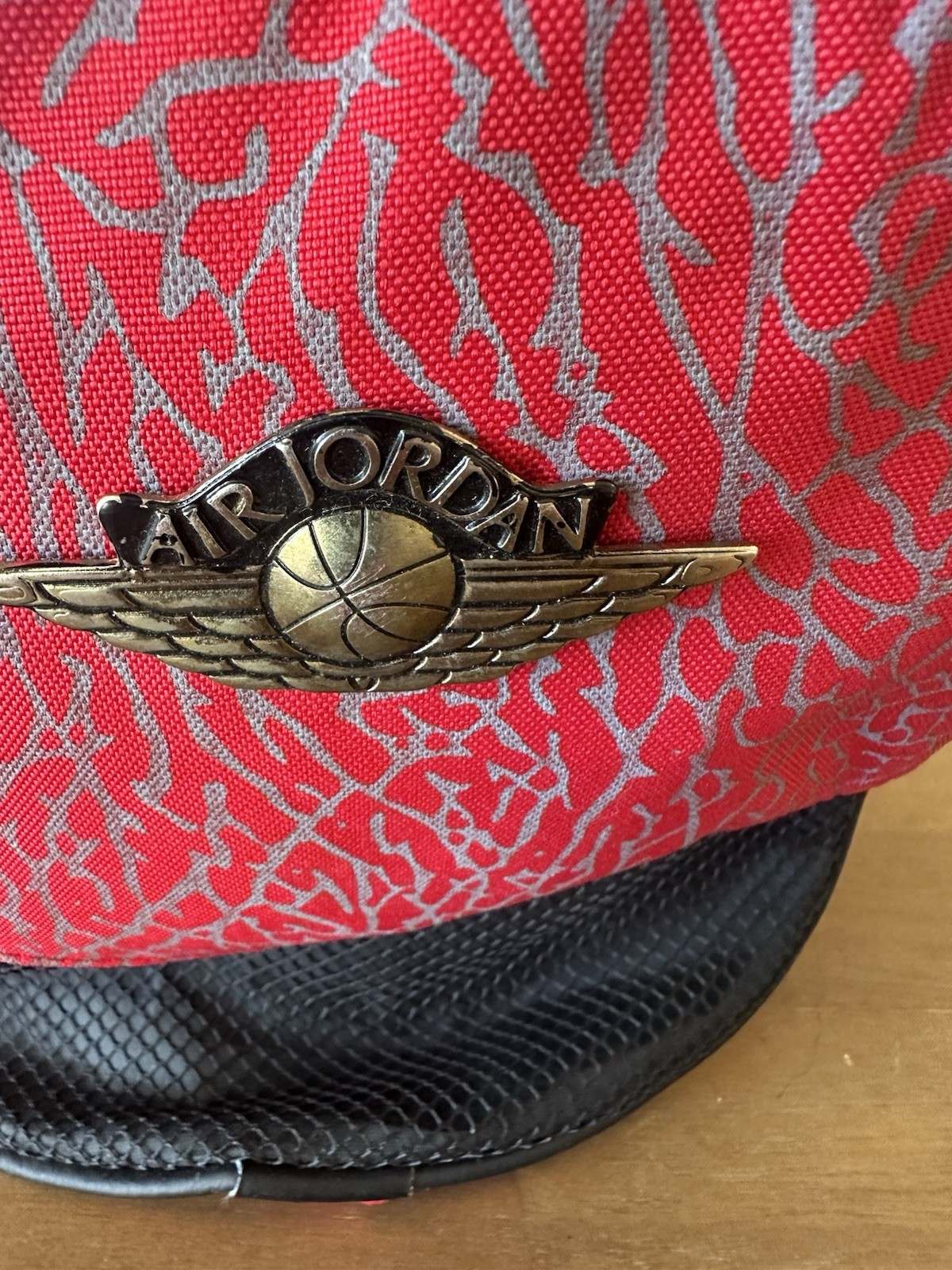 Nike Air Jordan Duffle Bag Jumpman Cement Elephant Print Red