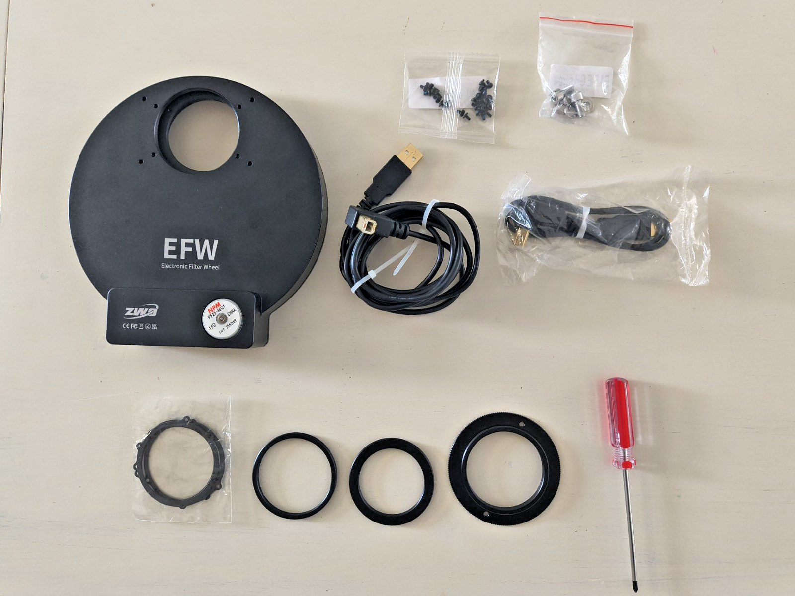 ZWO EFW-5x2-25 filter wheel