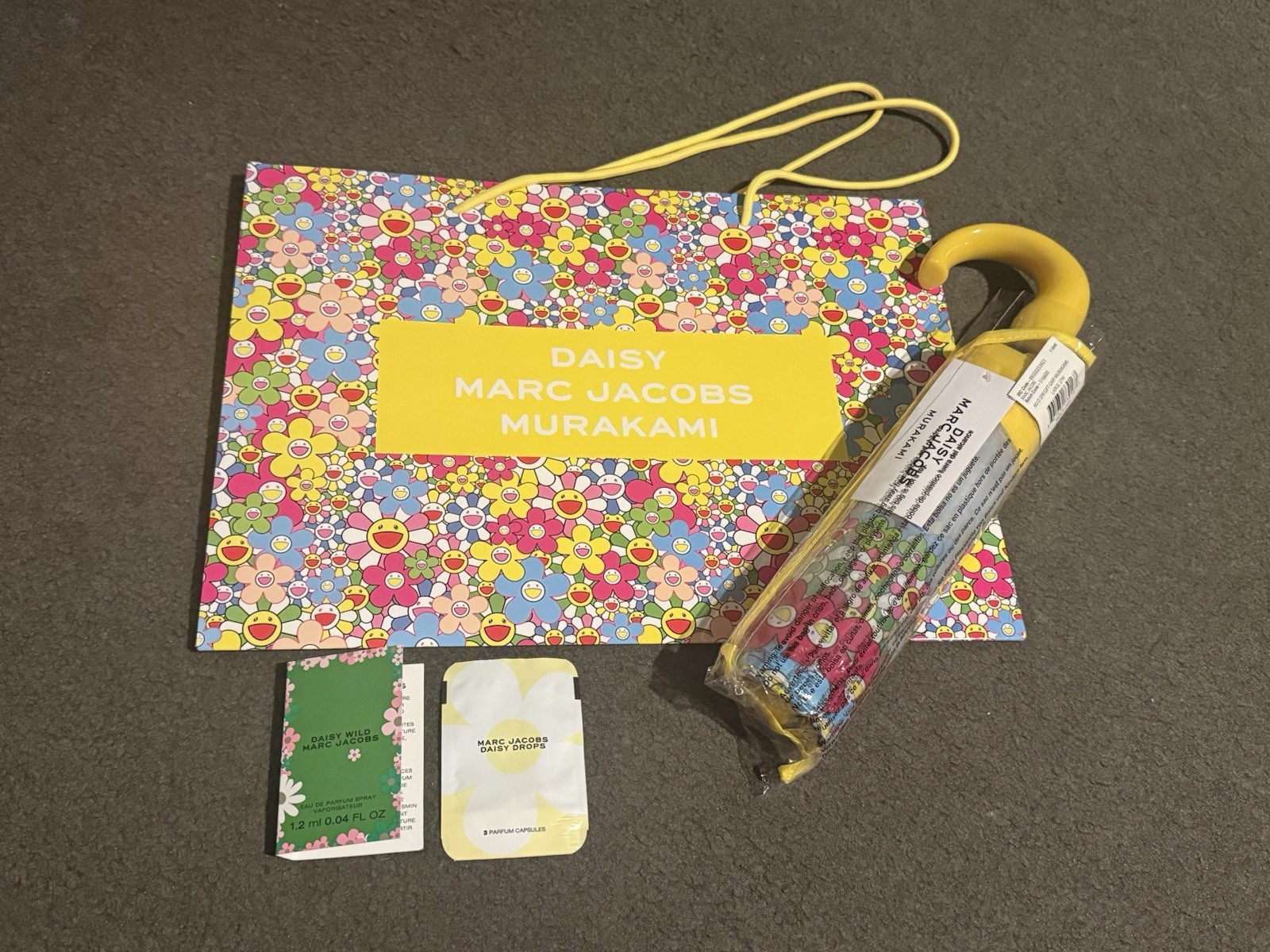 Marc Jacobs Daisy Murakami Umbrella with Paper Bag