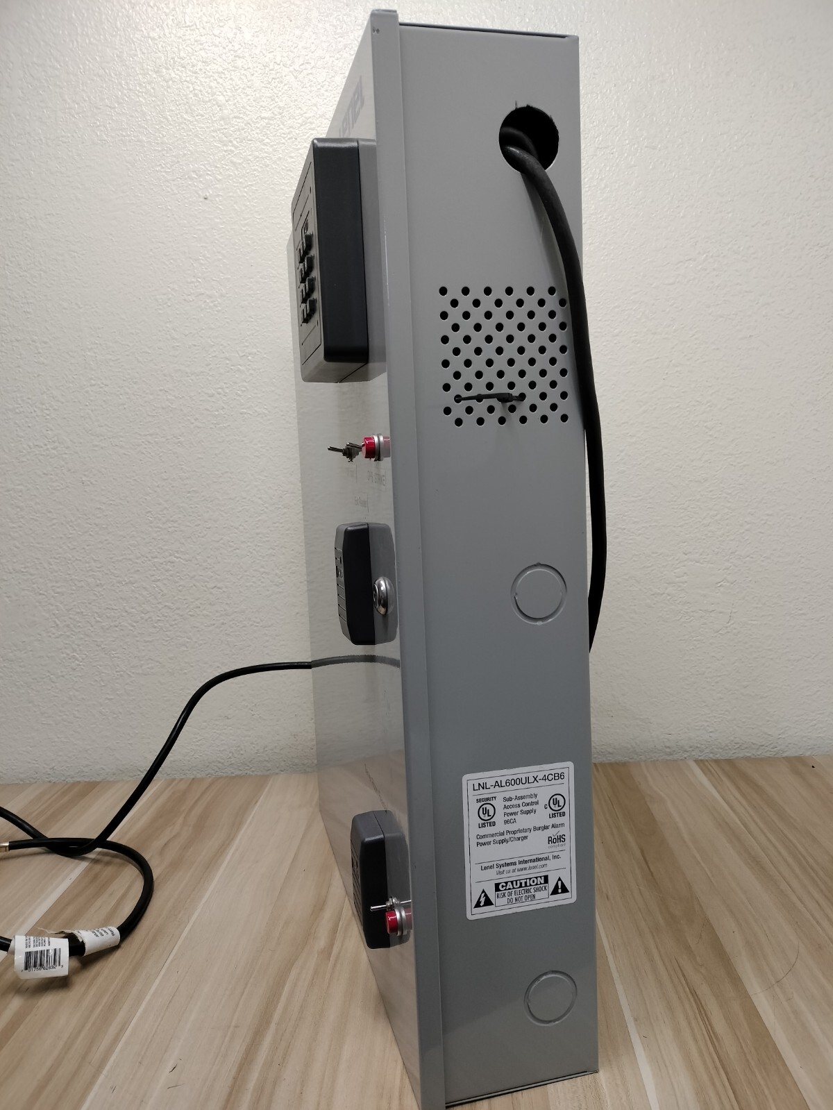 LENEL LNL-AL600ULX-4CB6 Access Control Power Supply Panel Enclosure w/ MODULES