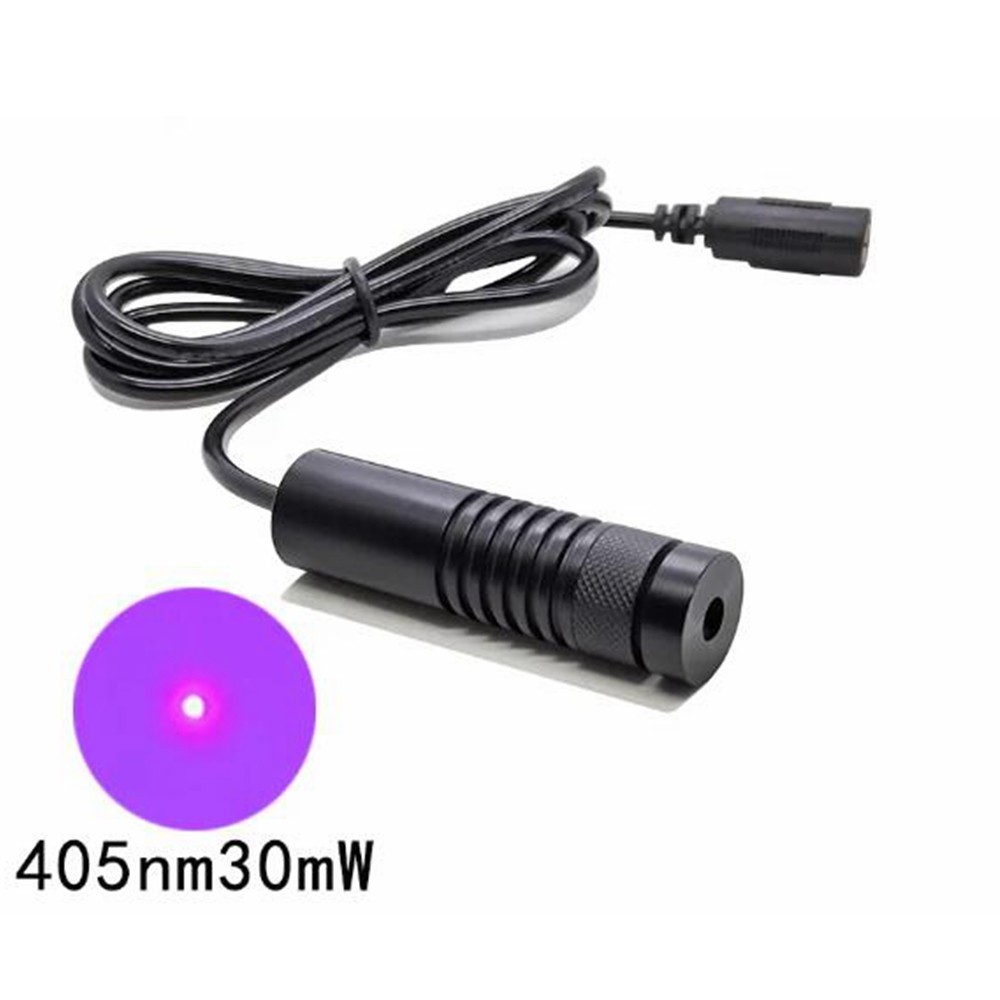 405nm 30/60/120/200mw adjustable focus Blue purple Laser Module 16X60mm