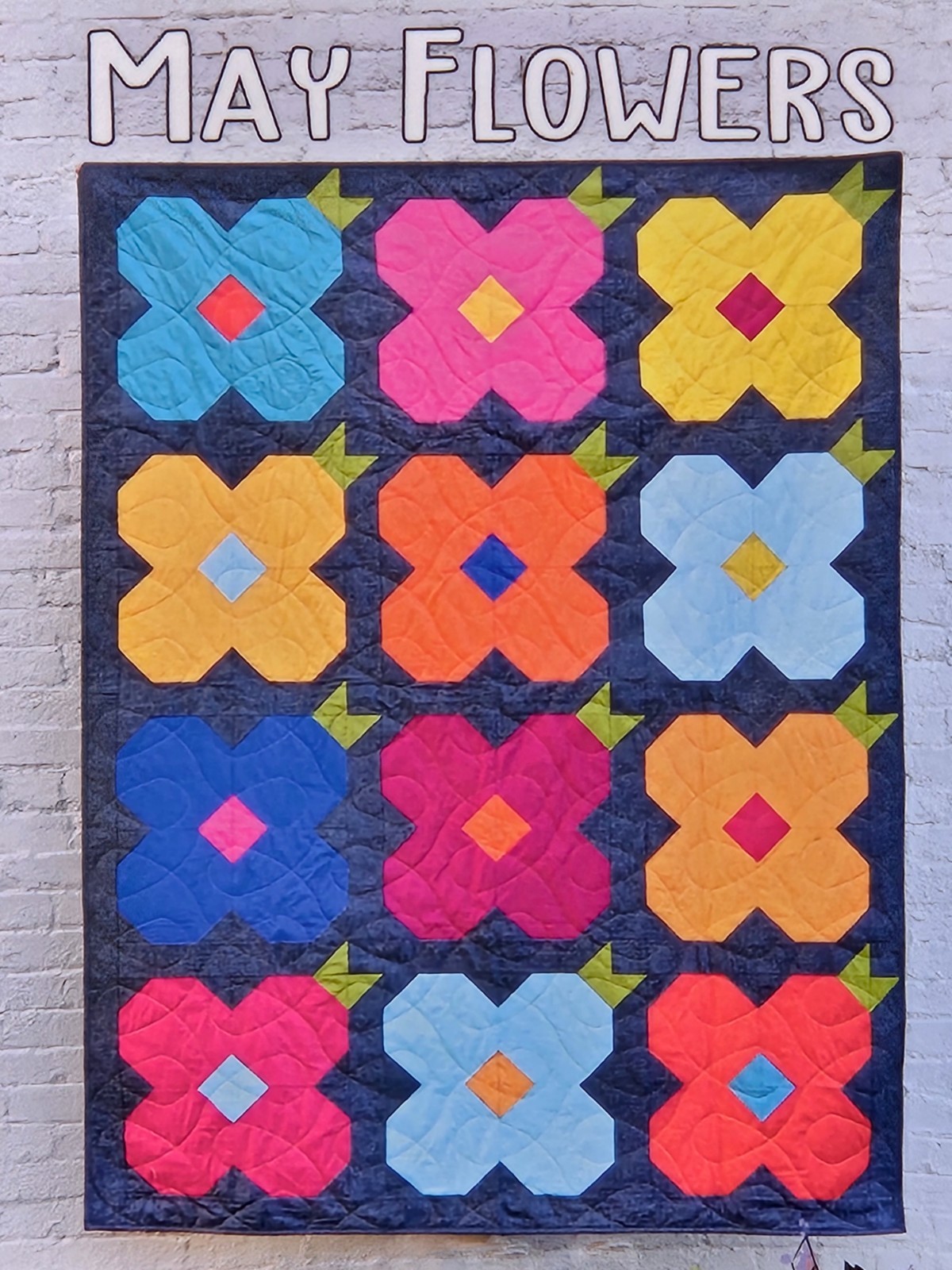 MAY FLOWERS Quilt Pattern by Running Doe Villa Rosa Designs - FQ Friendly