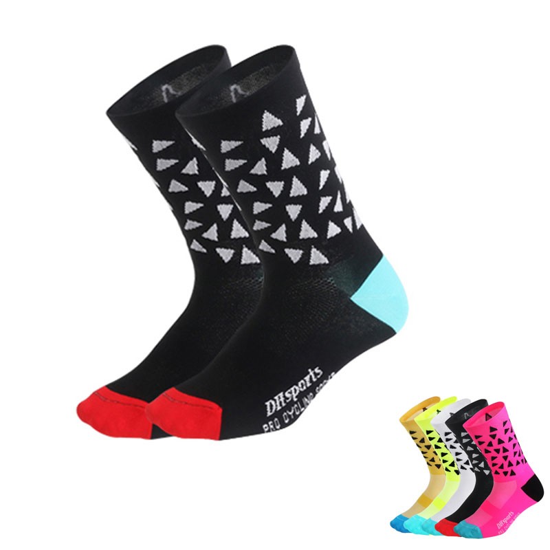 Pro Cycling Socks Mens Womens Riding Bicycle Sport Ankle Socks XC MTB BMX Black