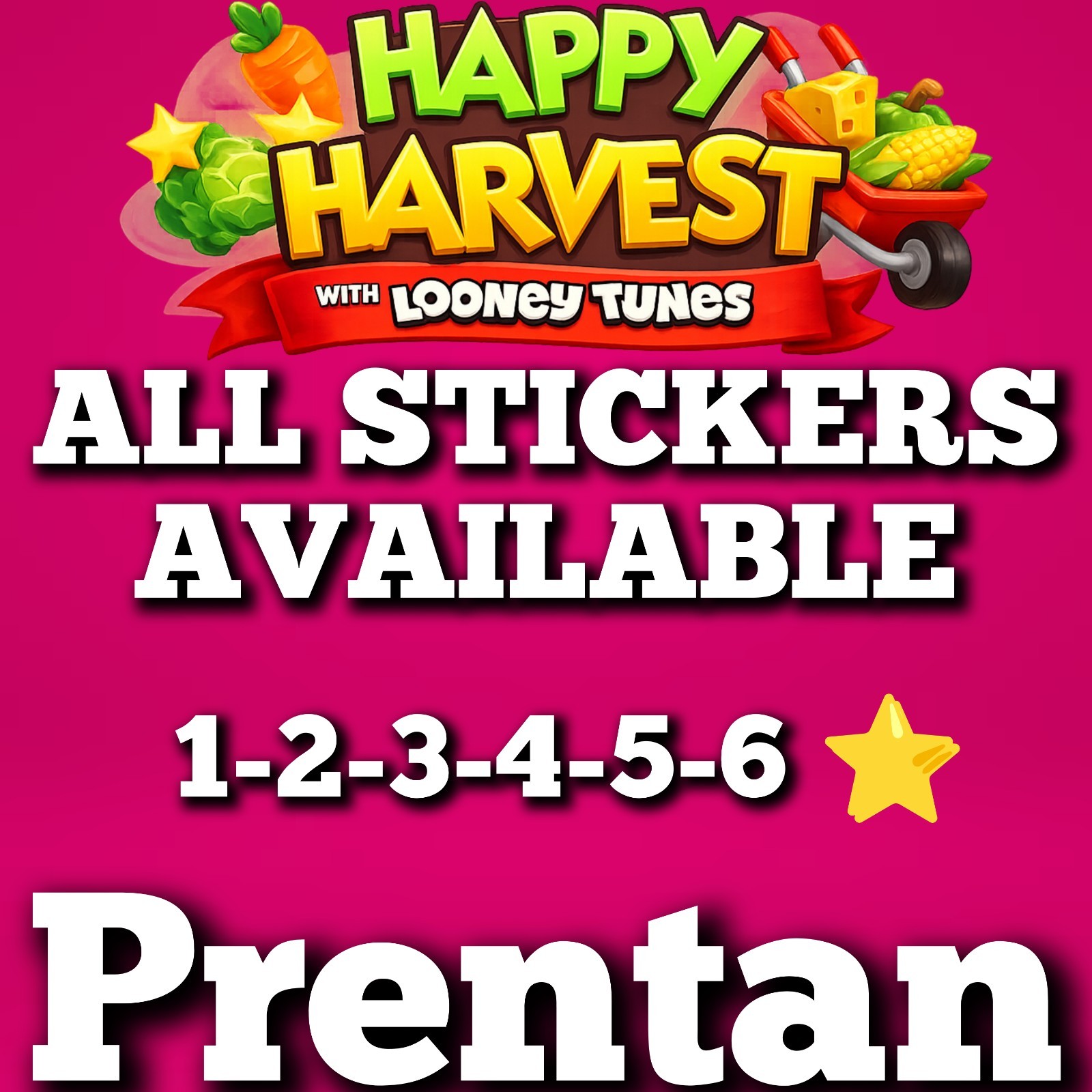 Mono_Poly_Go HAPPY HARVEST With Looney Tunes Album Stickers :- Fastest Service