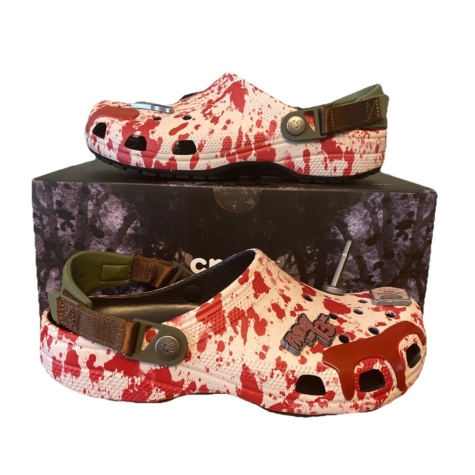 CROCS Classic Clogs Friday The 13th Jason Vorhees 212073-90H Men's NEW