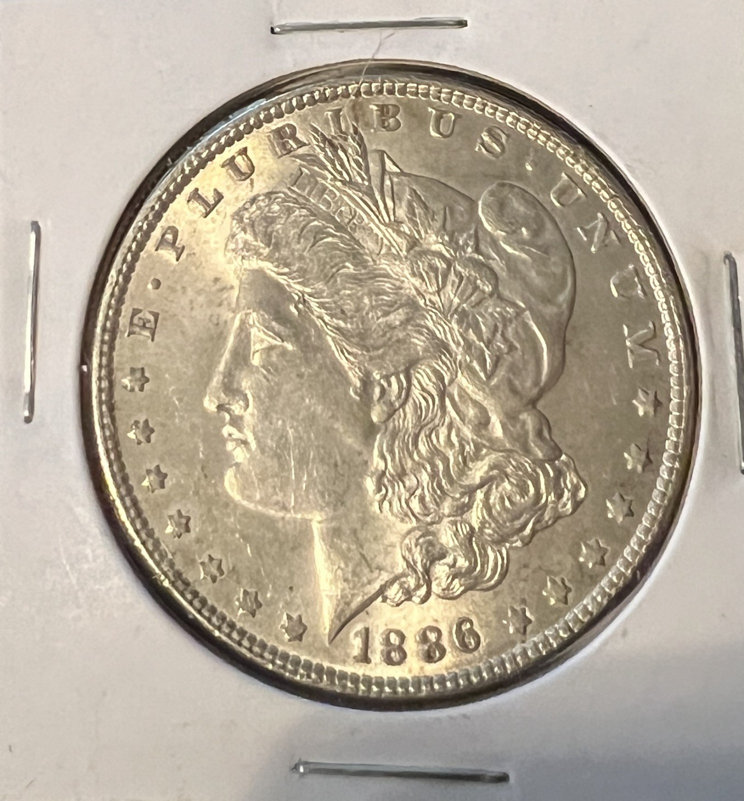 1886 MORGAN SILVER DOLLAR XF++ DETAIL  ACTUAL COIN  #9212