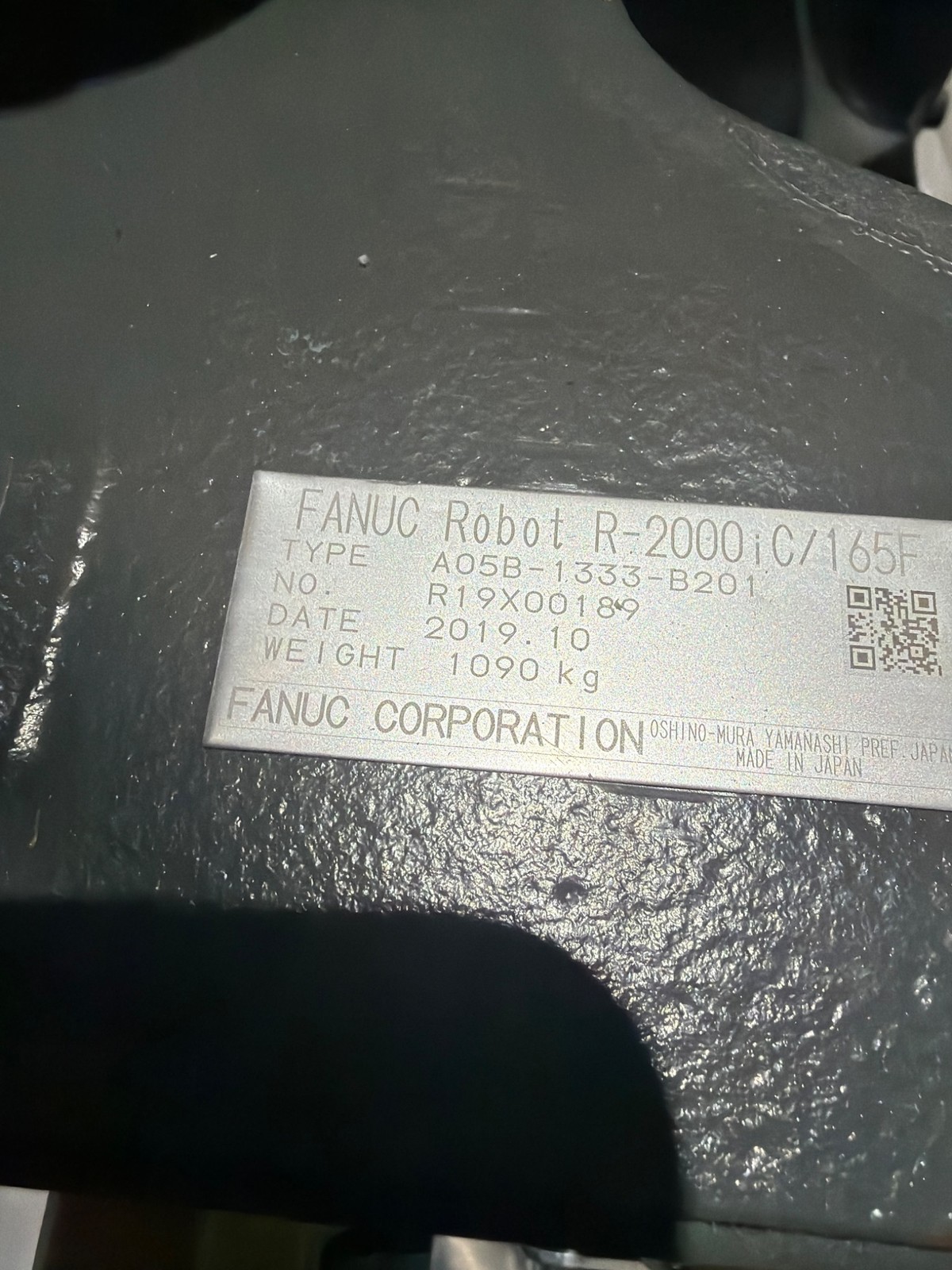 FANUC R‑2000iC/165F Complete with R‑30iB Plus Controller USED