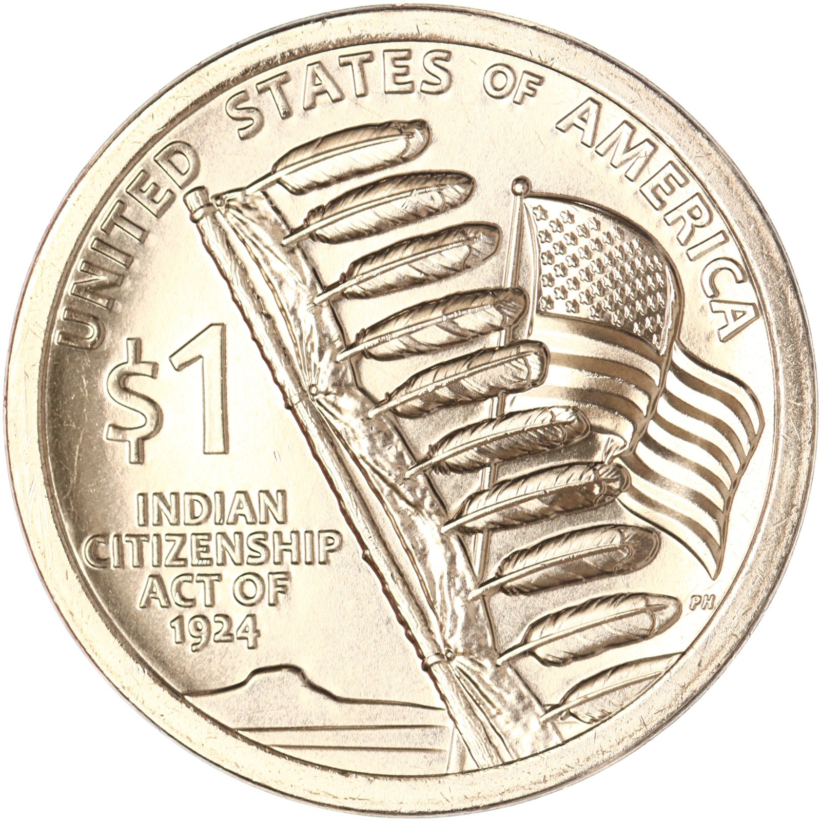 2024 D Native American Sacagawea Dollar Indian Citizenship Act of 1924 Gem BU