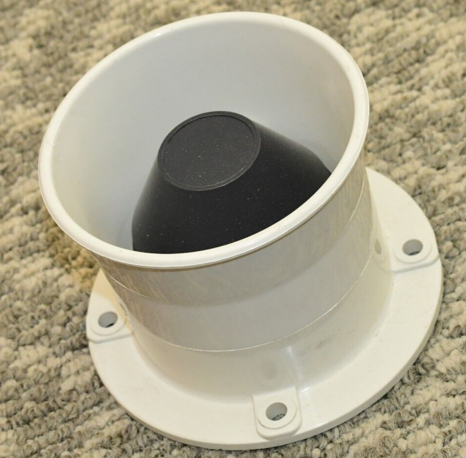 (1) - Mini 4" Loudspeaker Wall Mount WHITE Wired Speaker - 69855 - UNUSED