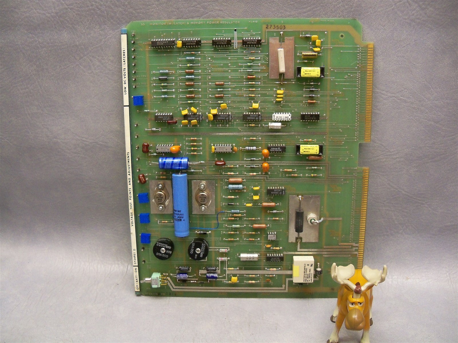 Bendix Dynapath 3733556D PCB Monitor w Latch & Memory Power Regulator S5