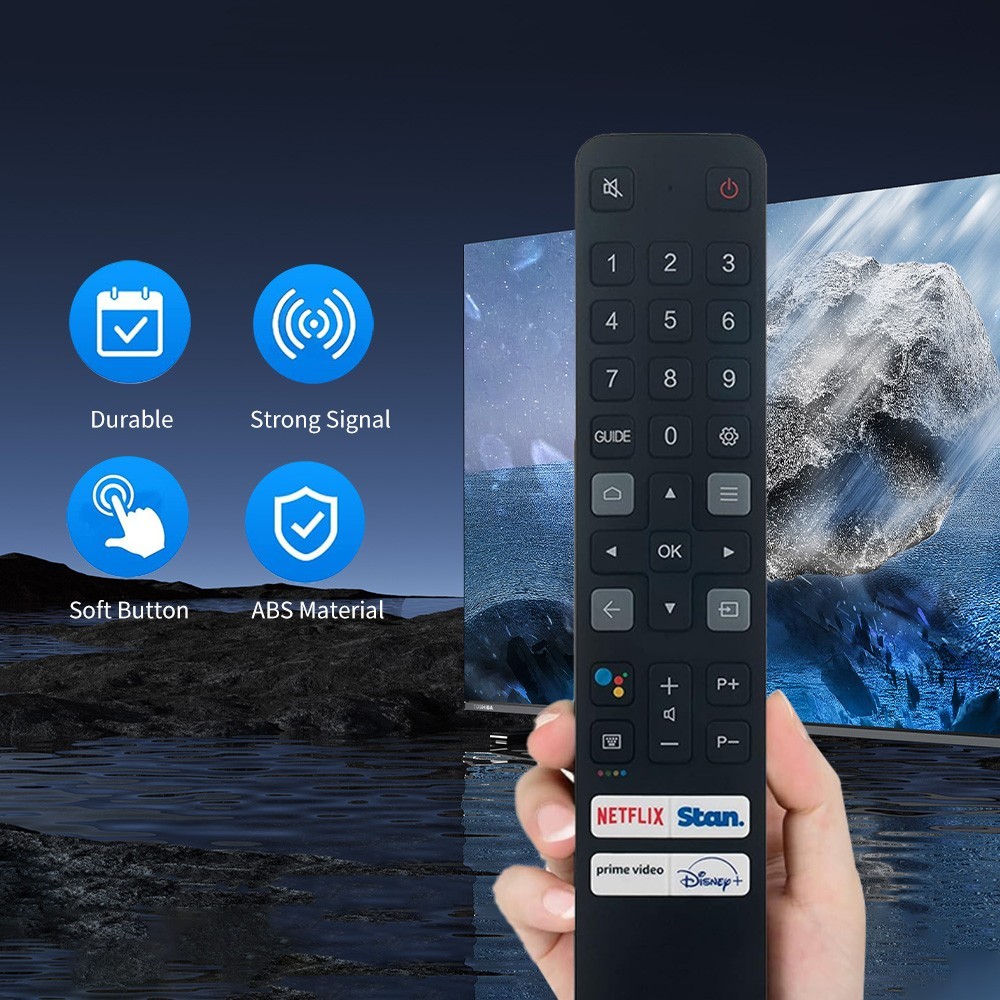 RC901V FAR1 Voice Remote for TCL androidtv Google Assistant forC727/ C725 Series
