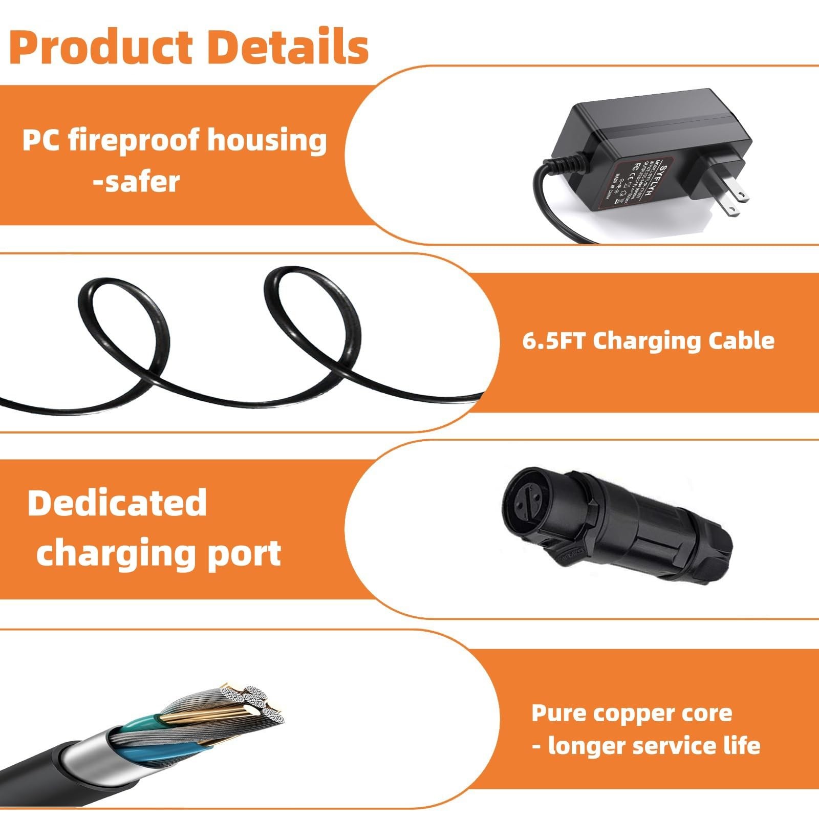 Charger for MAIDeSITe Electric Lift Chair Compatible with MAIDeSITe JC35M3 El...