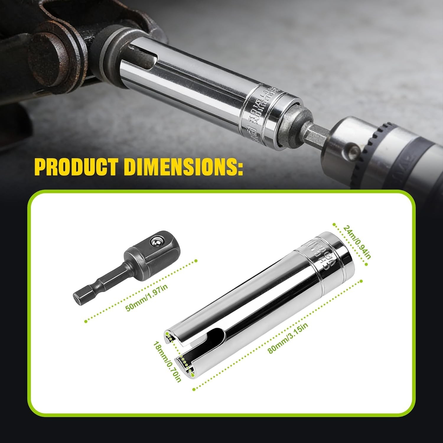 3/8" Pop-Up Camper Crank Handle – Drill Attachment