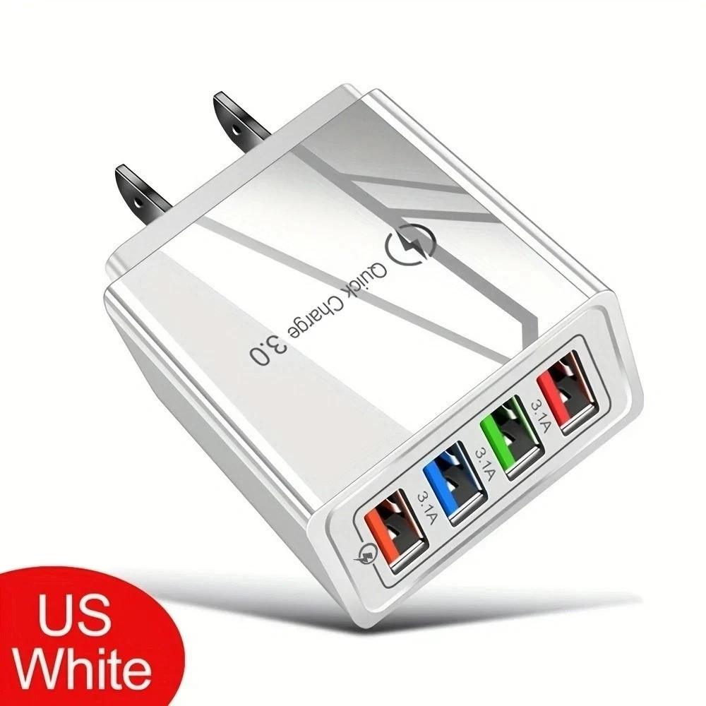 Hyper Charge Pro Charger – 4-Port Quick Charge for Android iPhone Fast Charging