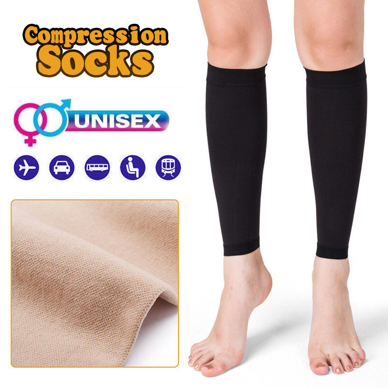Calf Compression Socks 20-30 mmHg Men Women Stockings Medical Varicose Veins DVT