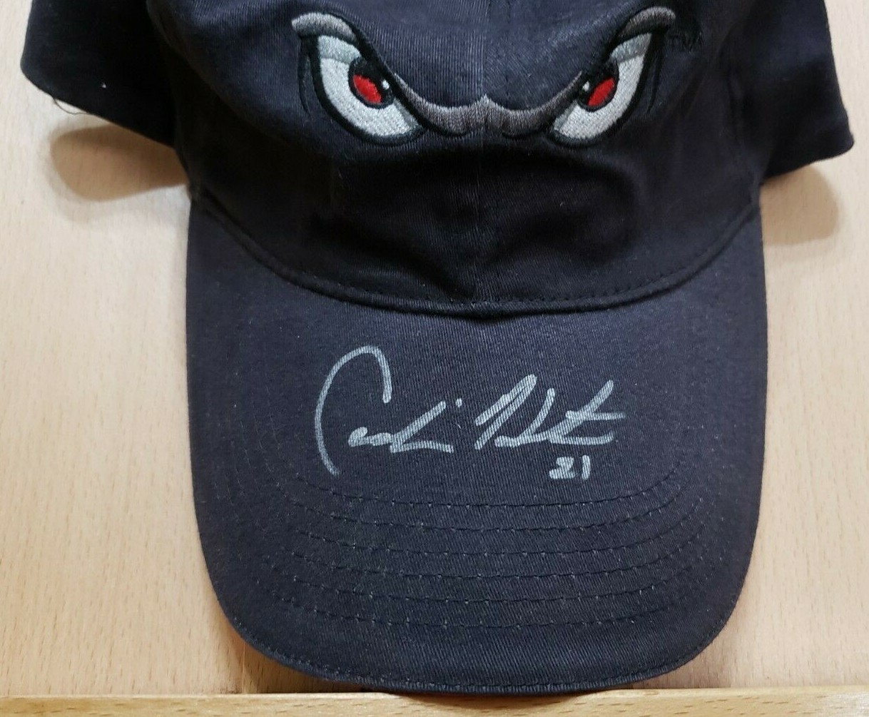Cedric Hunter Signed Hat Baseball