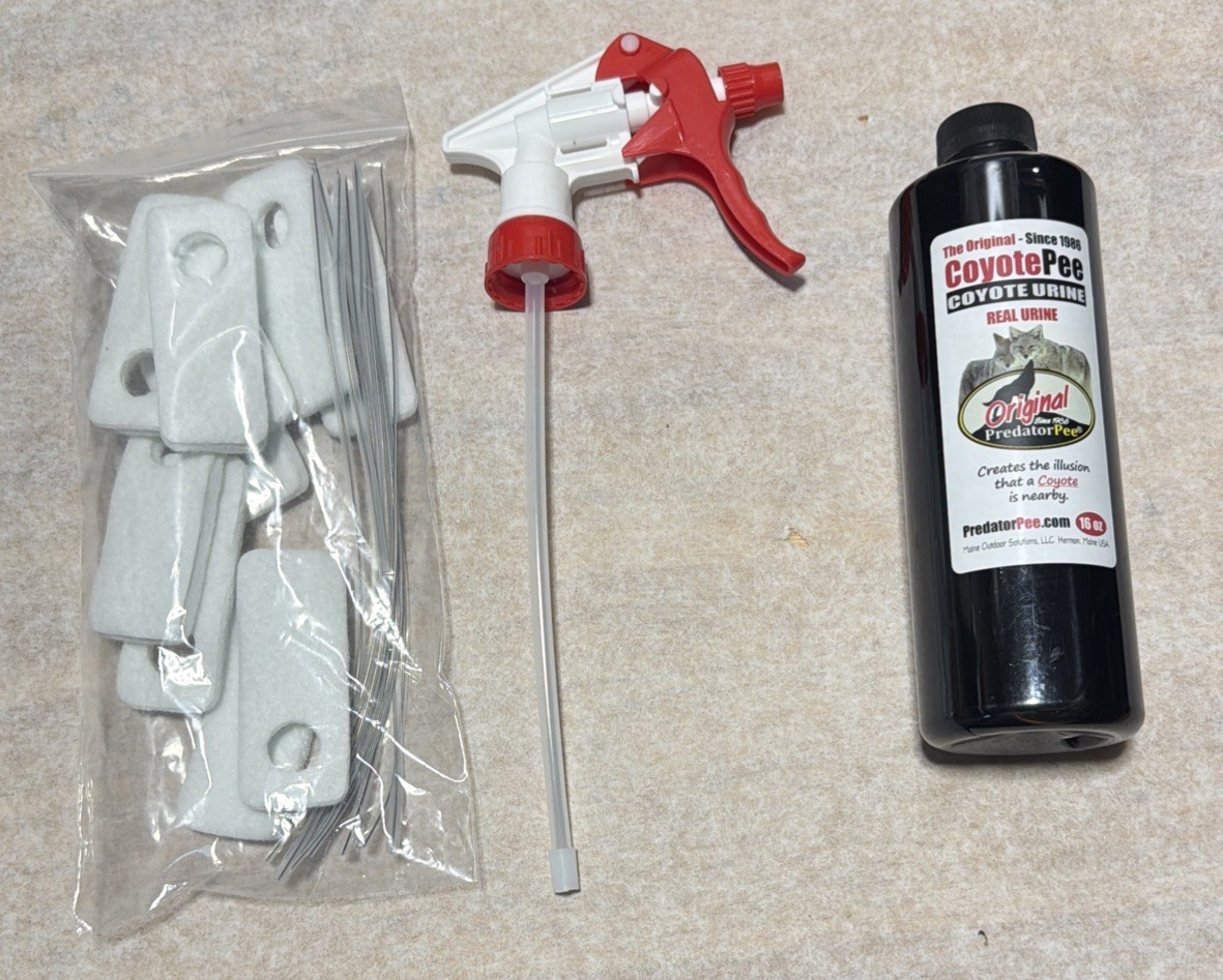 Predator Pee 100% Coyote Urine - Territorial Marking Scent - 16oz 10 Tags Kit