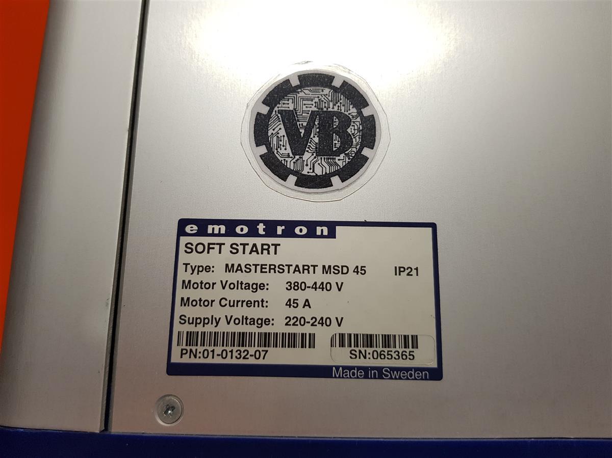 Emotron Masterstarter Soft Start Type: Masterstart MSD 45