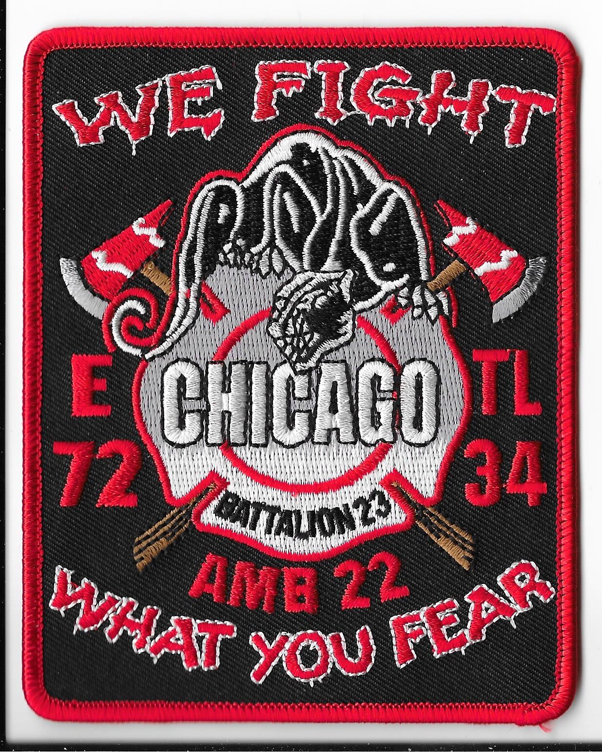 Chicago Fire Department, Illinois Engine 72 Ladder 34 Ambulance 22 Patch V1