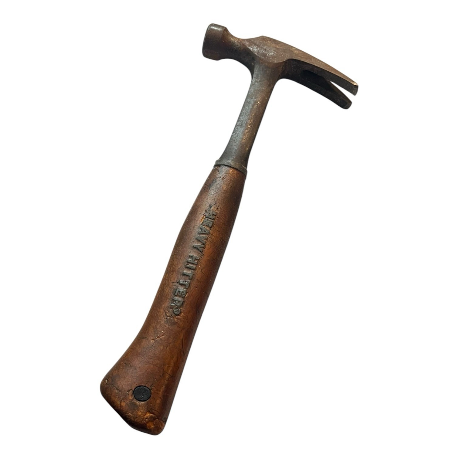Vintage Heavy Hitter Full Size One Piece Leather Handle Framing Hammer