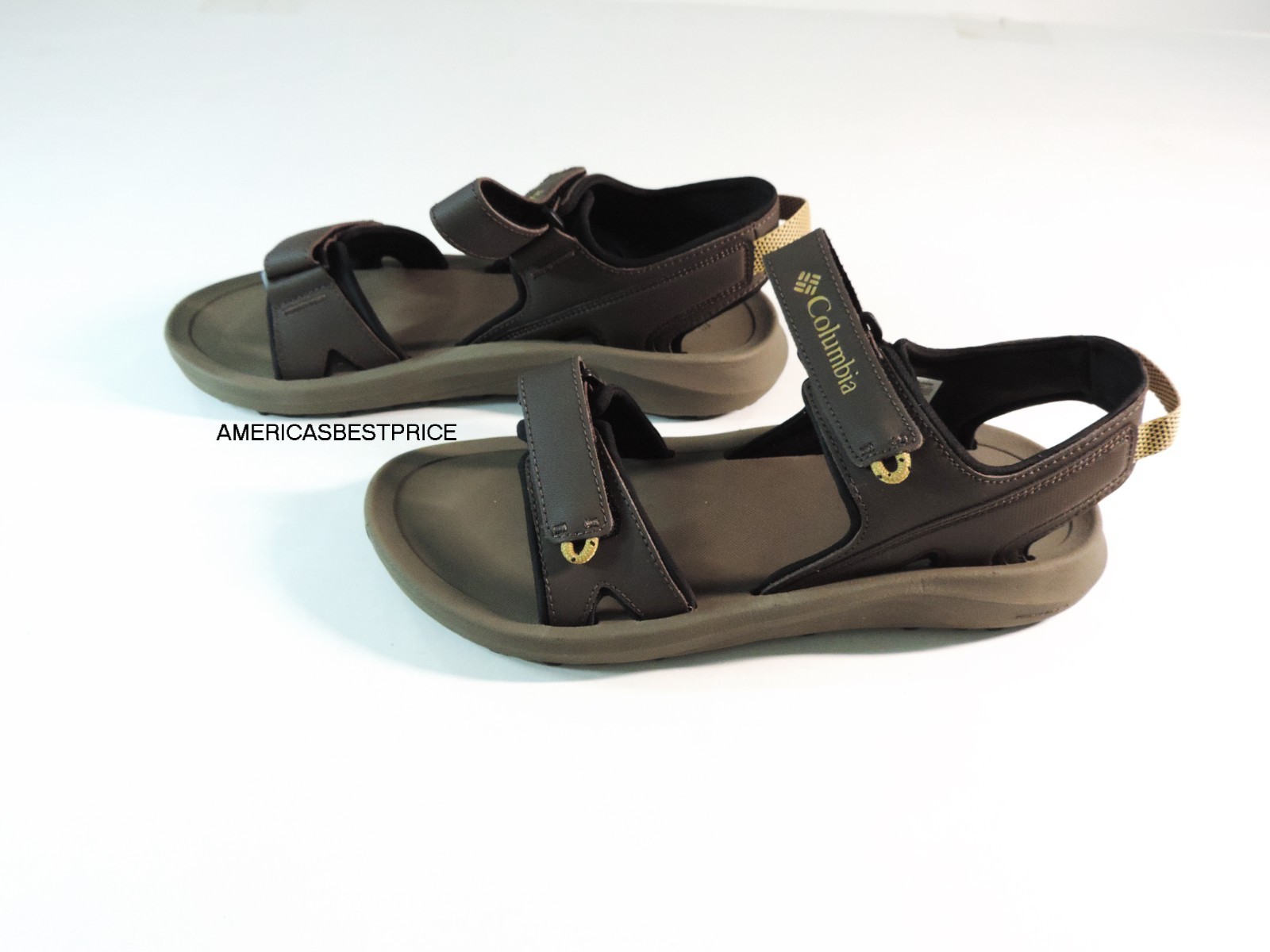 COLUMBIA NEW PORTAGE PASS 2 STRAP SANDAL MEN'S HIKING SANDAL SIZE 11.12 BROWN
