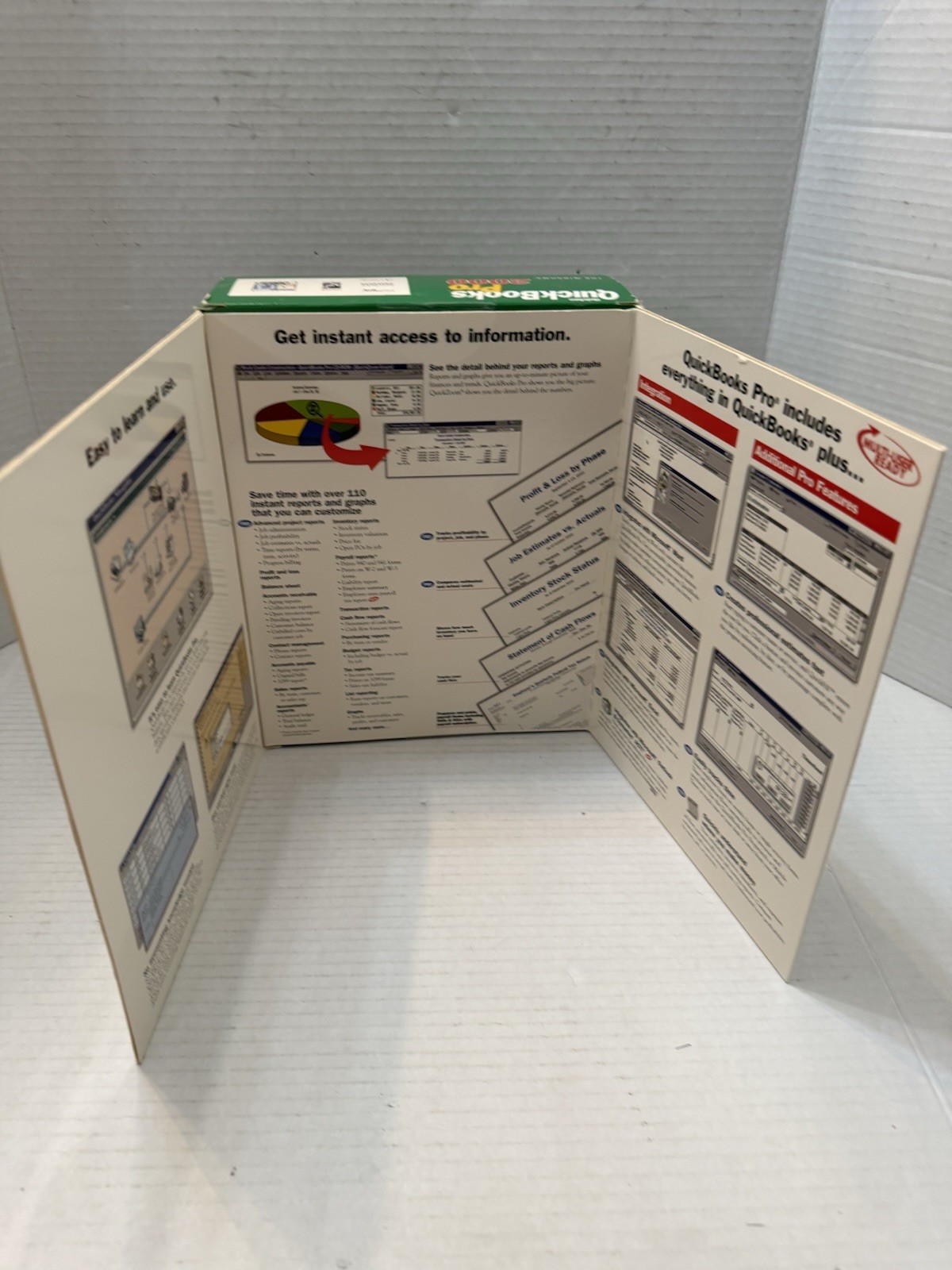 Intuit Quickbooks Pro 2000 for Windows Quicken Financial Services Software
