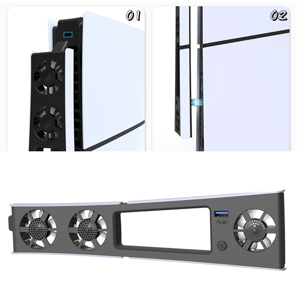 Cooling Fan for PS5 Slim Console (Digital/Disc) with Fan...