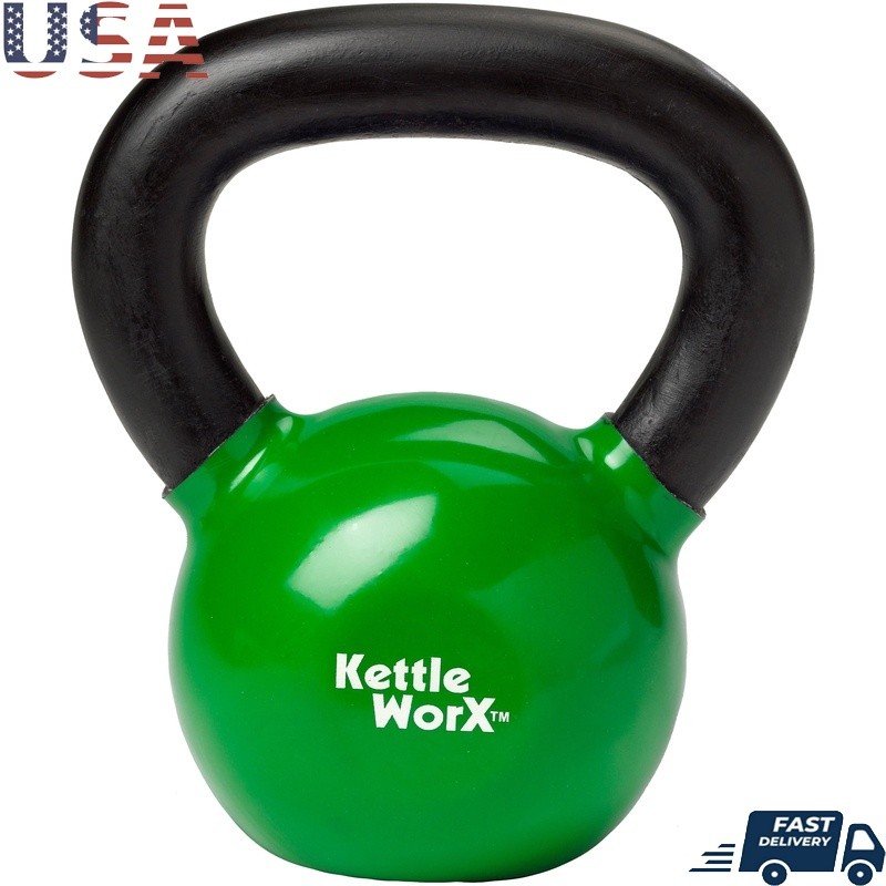 15/25 lb Single Kettlebell Training Home Gym Exercise & Fitness Equipment New