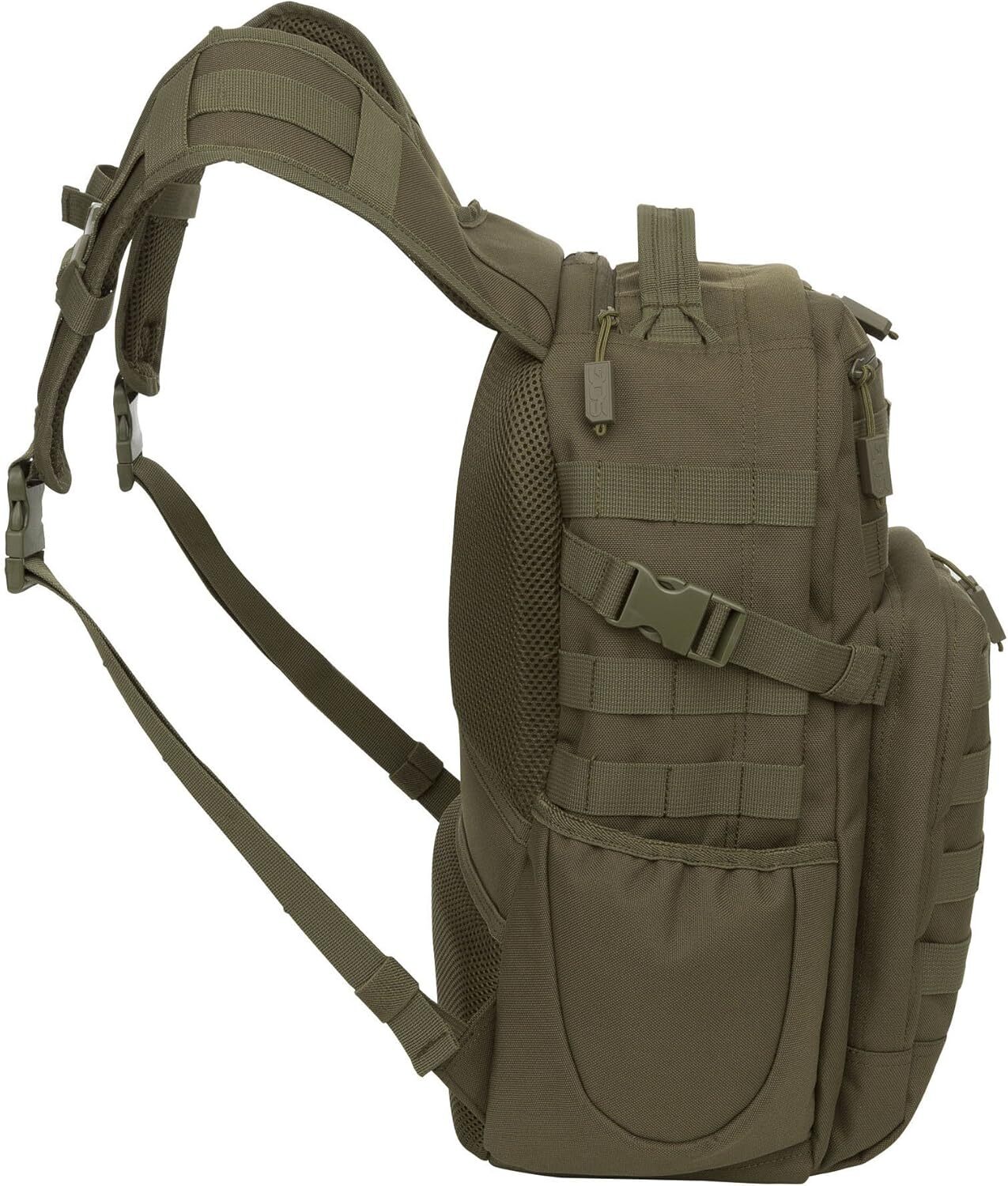 Mochila Tactica Verde Oliva Repelente Al Agua Compatible Con Hidratacion Molle