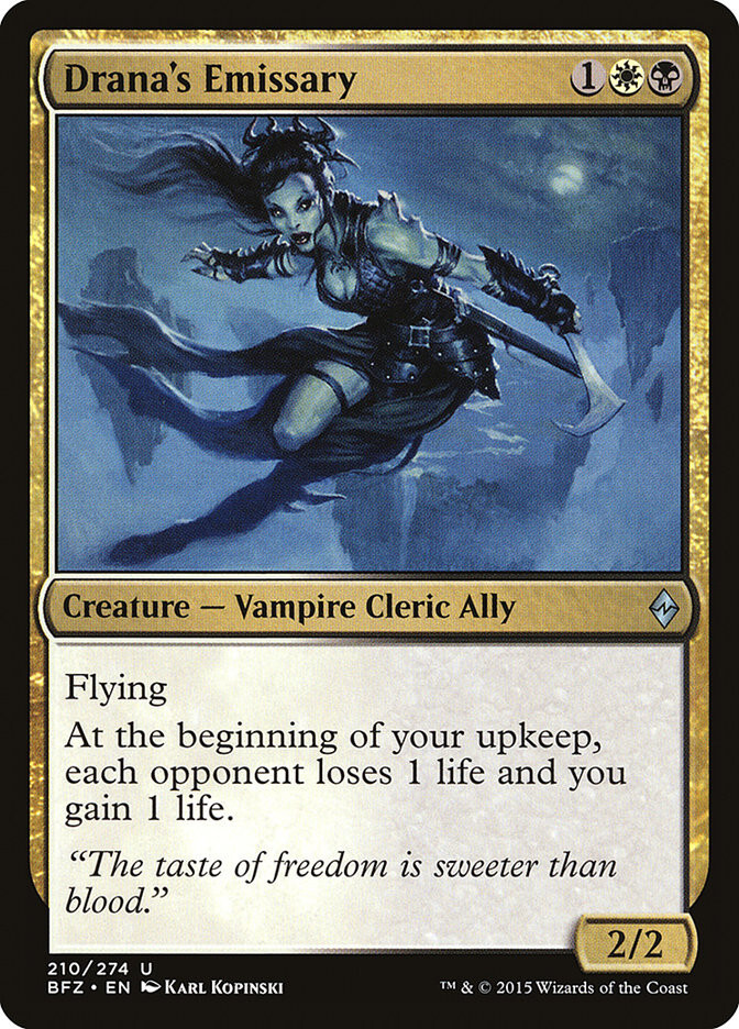 MTG Drana's Emissary  - Battle for Zendikar #210