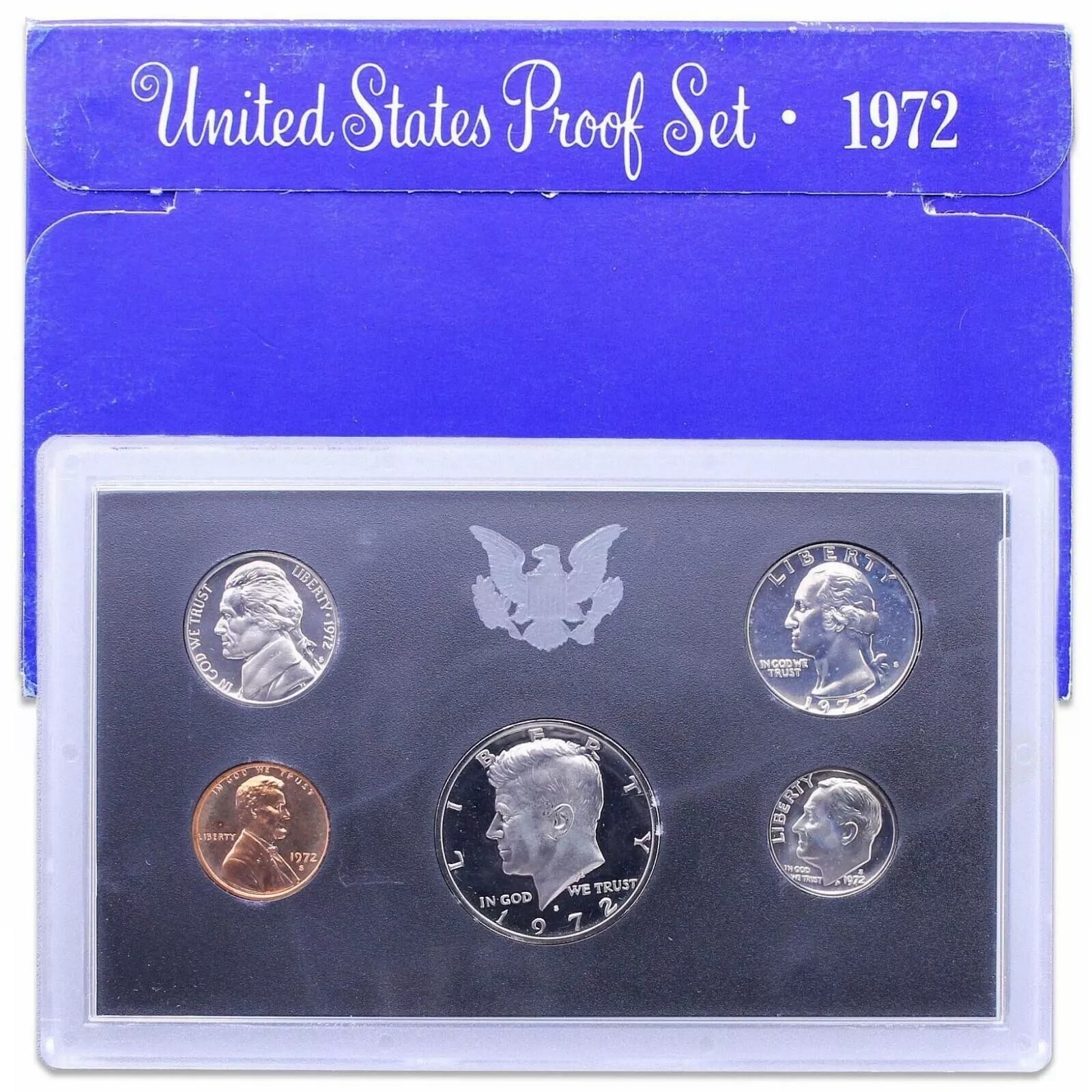 1972 S PROOF Set in Original Box US Mint (5 Coin Set)