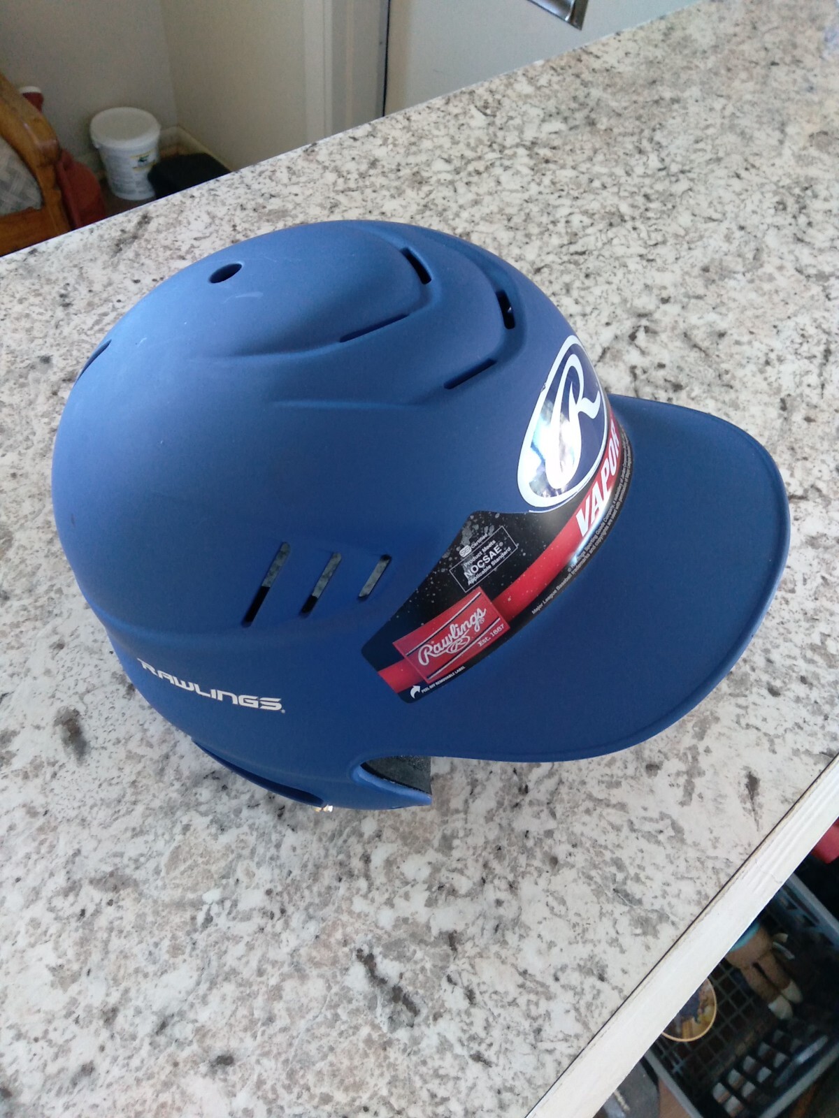Rawlings Vapor Batting Helmet Baseball Softball Blue Fits 6.5-7.5 new
