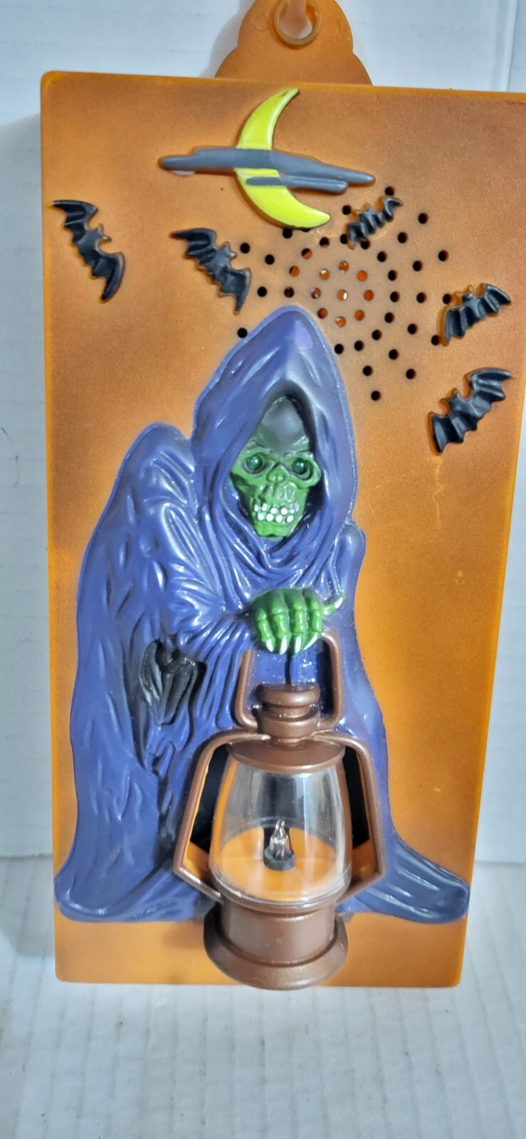 Vintage Toy State  Halloween Talking Grim Reaper 1995 Lights Sound
