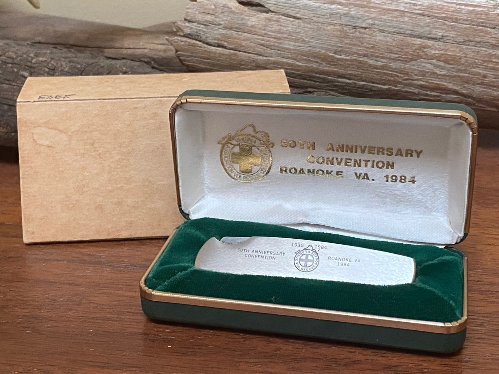 Buck Knife 525 - (1-Dot) VA Volunteer Rescue Squad 50th Anniversary **SCARCE**