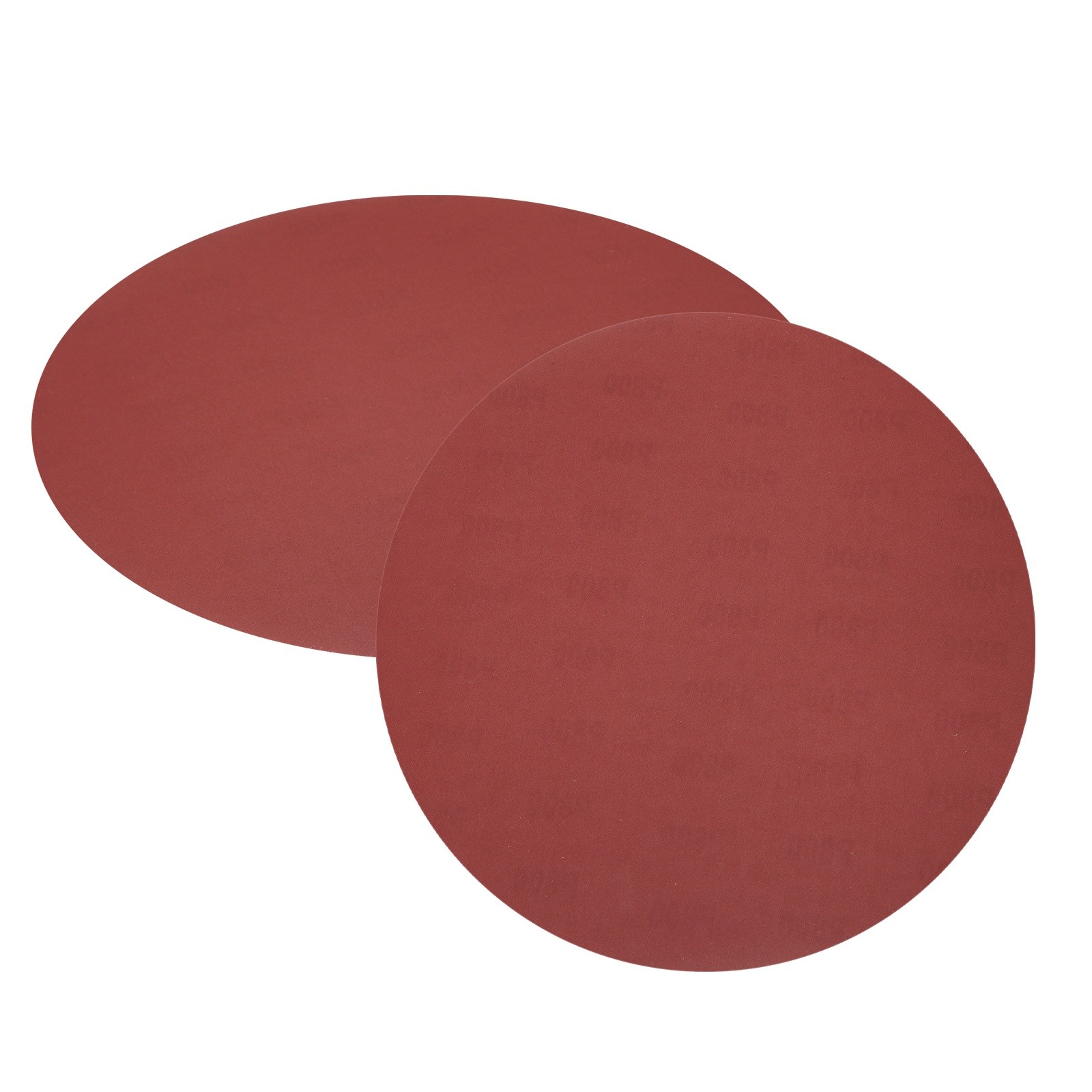 2pcs 12" PSA Sanding Discs 800 Grits Aluminum Oxide Sandpapers Self Adhesive