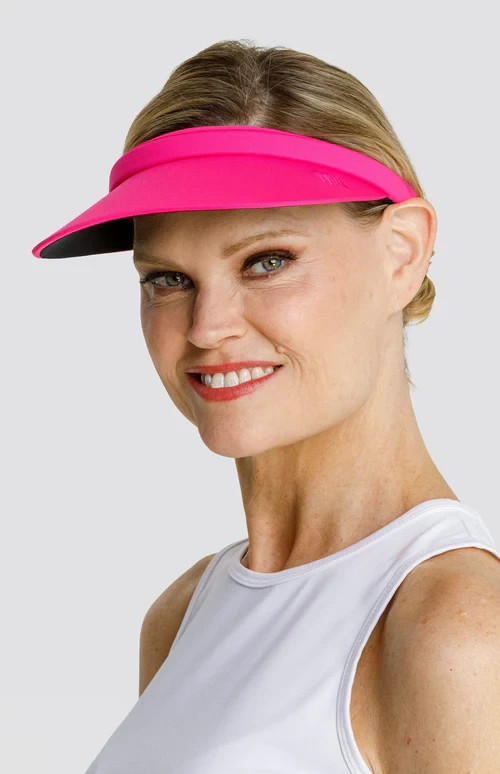 NWT Ladies Tail Activewear Cerise Fuchsia Hot Pink Golf Tennis Pickleball Visor