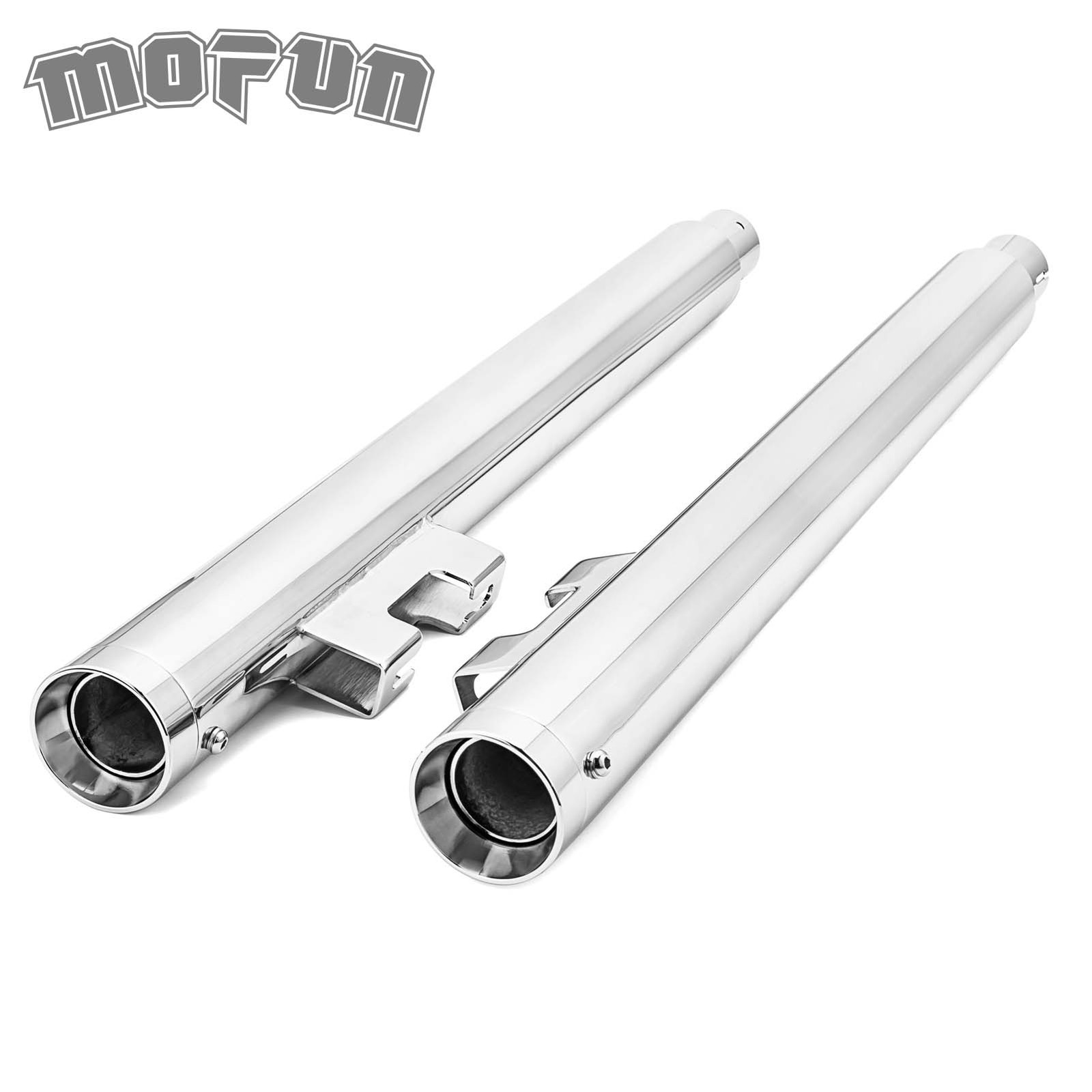 29" Chrome Slip-On Exhaust Muffler Pipes Fit Harley 09-20 Tri Street Glide