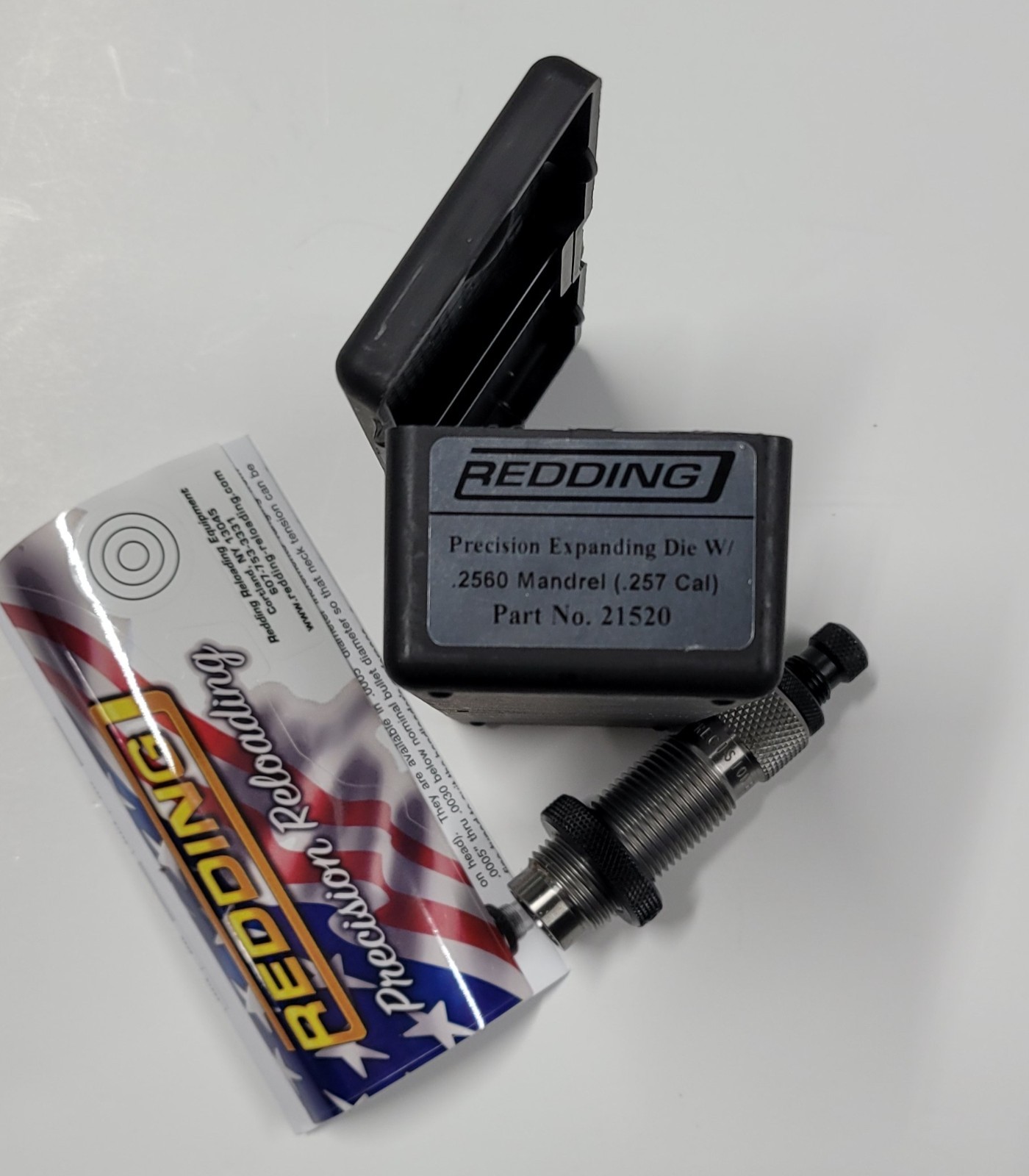 21520 REDDING EXPANDING DIE BODY w/ .2560 MANDREL - BRAND NEW - FREE SHIP
