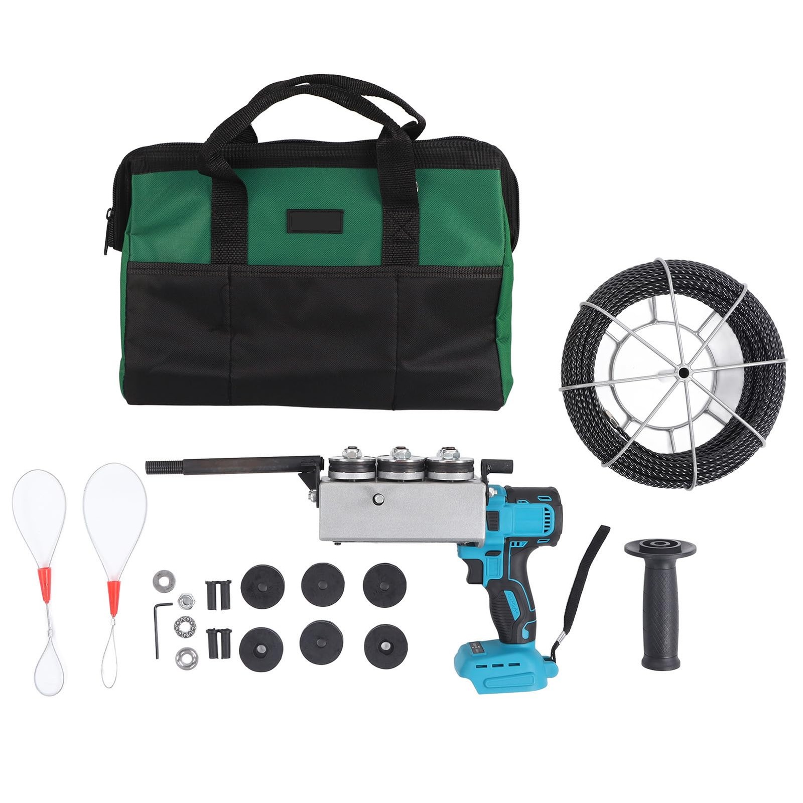Automatic Wire Stringing Machine, Angle Adjustable Fish Tape Tools with 6 Spa...