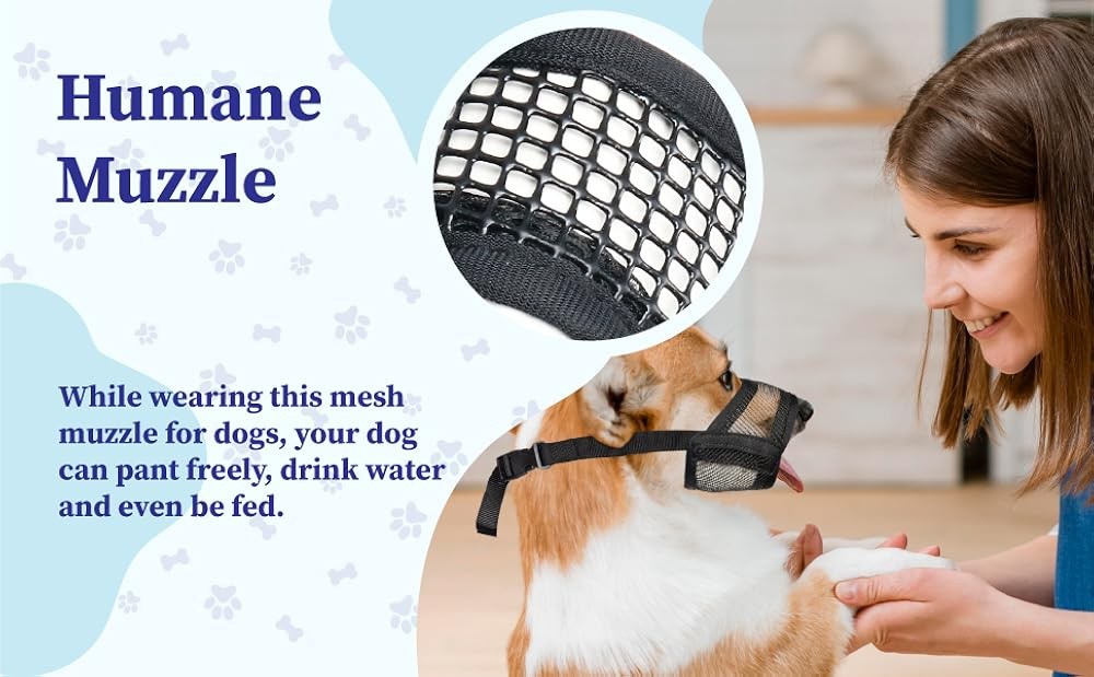 Dog Muzzle for Small Dogs – Soft Air Mesh Muzzle for Small Dog |