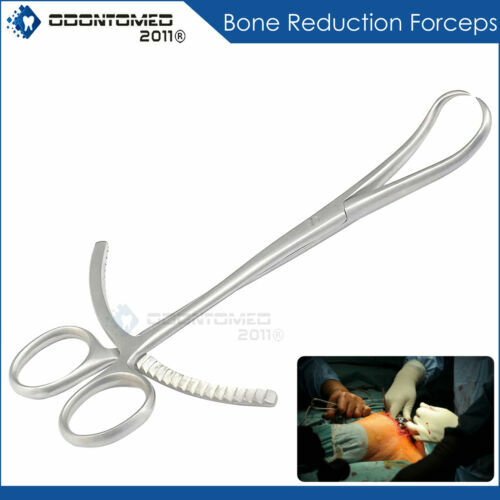 Bone Reduction Forceps Curved Pointed Tips 7" Orthopedic Instruments