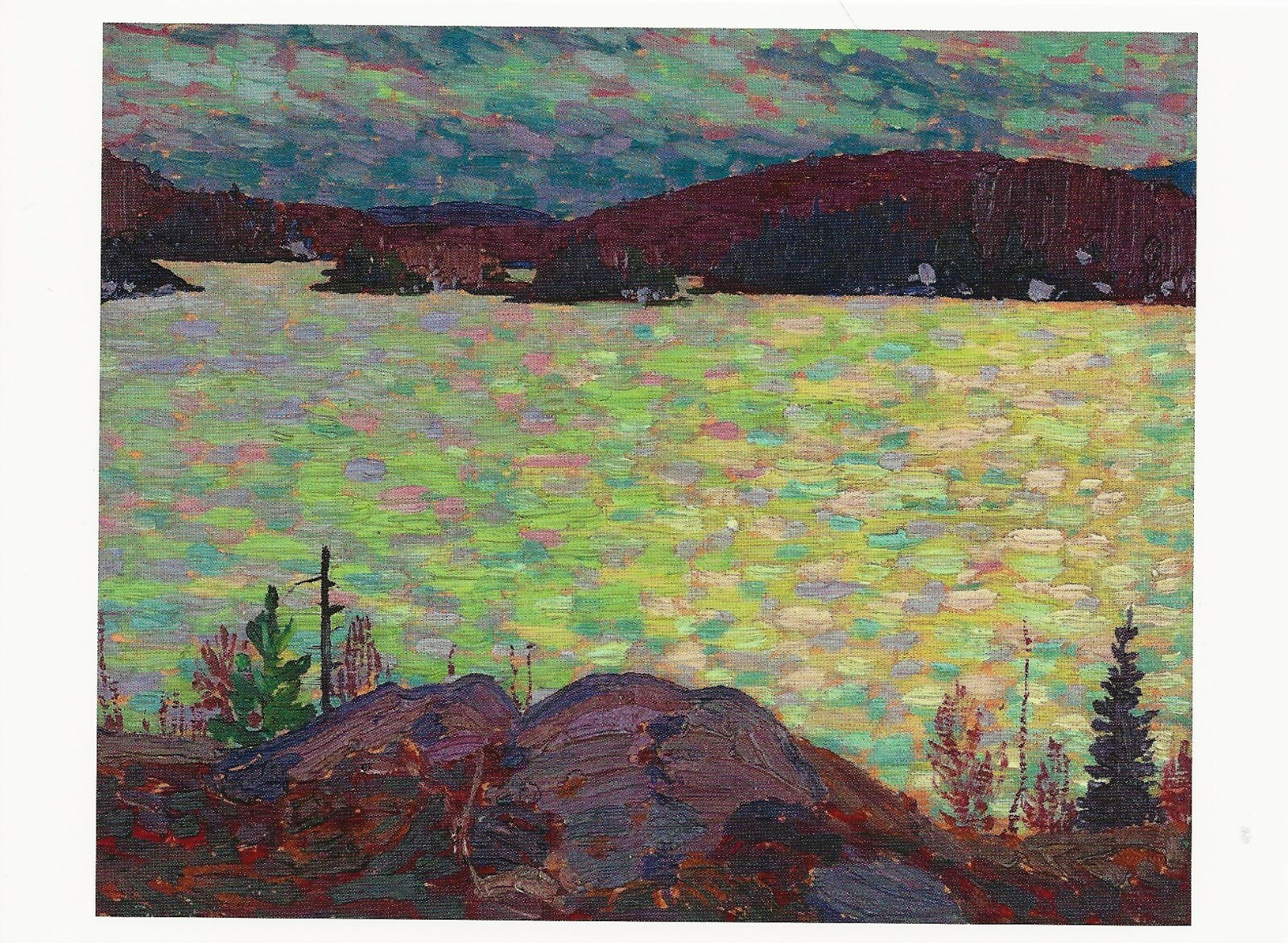 Postcard Tom Thomson "Islands, Canoe Lake" 1916 McMichael Canadian Art Coll MINT