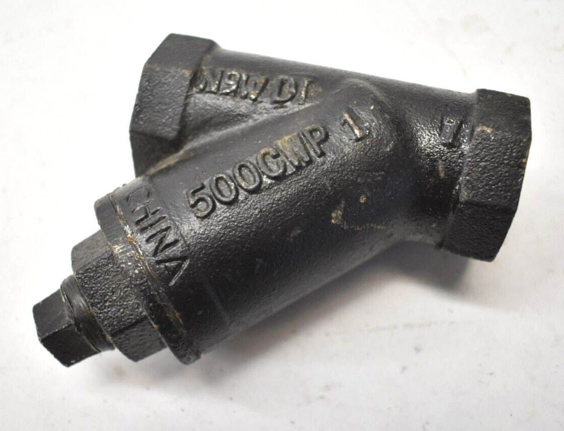 Legend Valve 1" Pipe Y Strainer 500 CWP Threaded Fitting Cast Iron