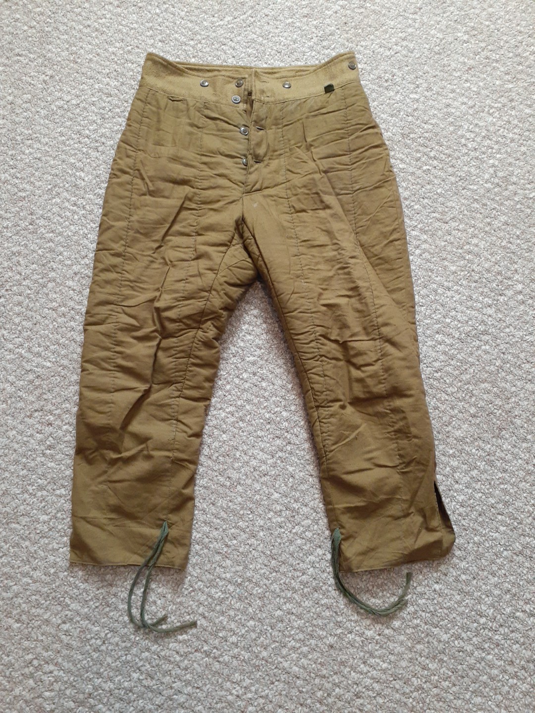 Vintage Soviet Military Telogreika Pants Great Condition Soviet Size 46-2/US Med