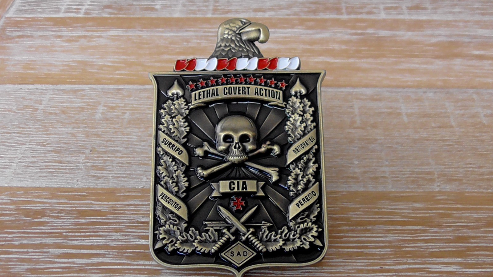 Covert Operations HUMINT Clandestine Paramilitary CIA Challenge Coin