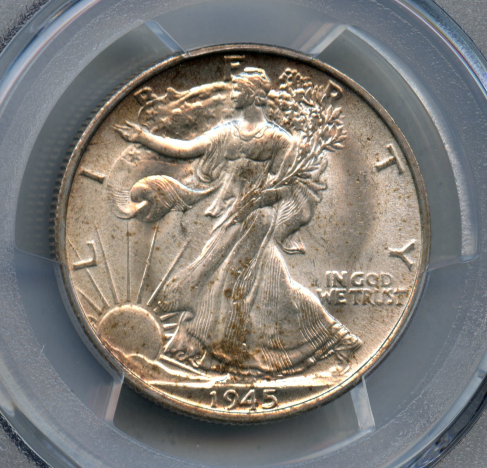 1945 S Liberty Walking Silver Half Dollar PCGS MS 62