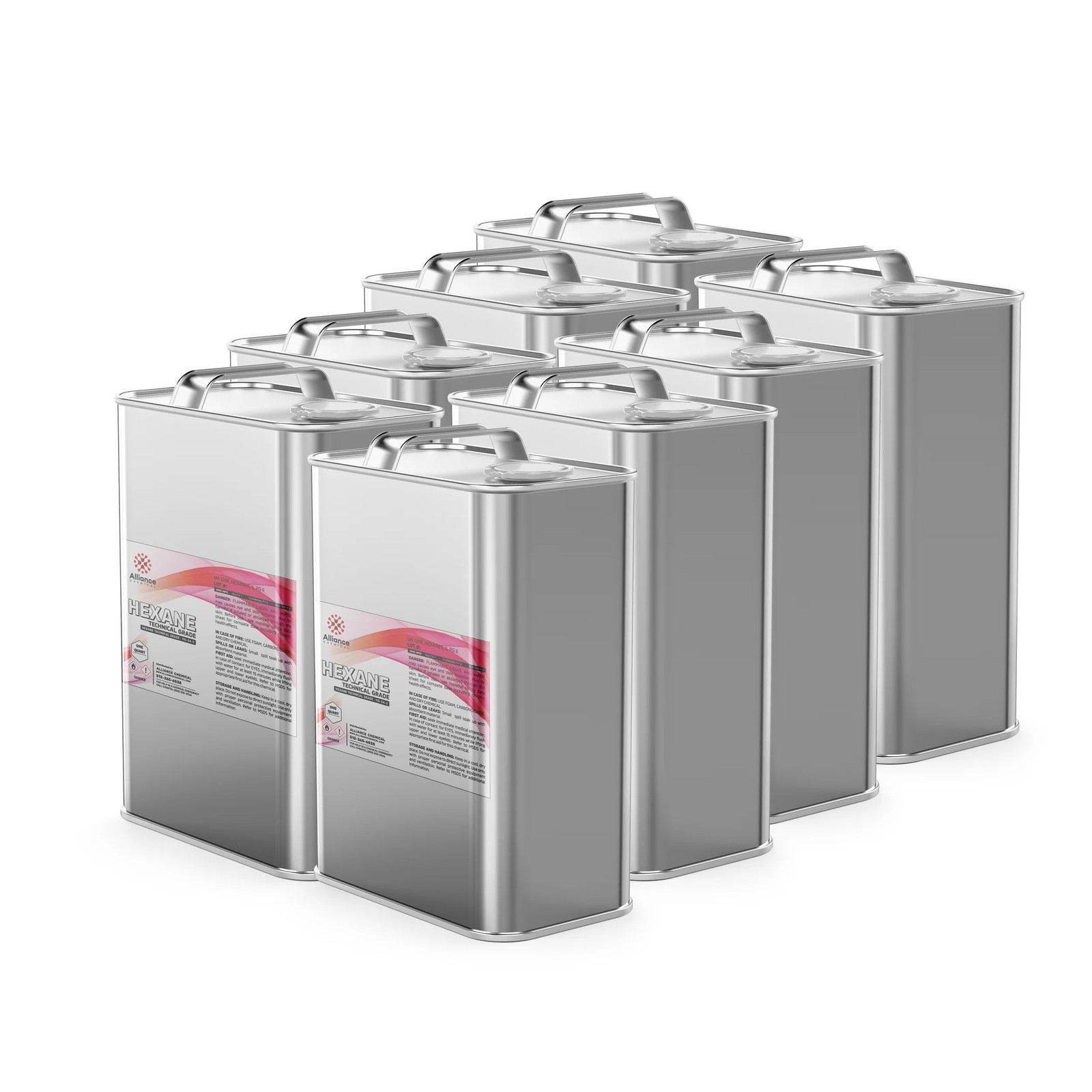 Hexane Technical Grade - 8 Quart Cans