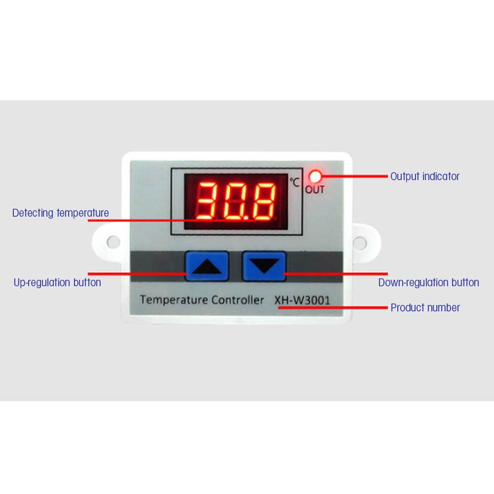 1 Digital Temperature Controller Waterproof Thermostat Switch For Hatching